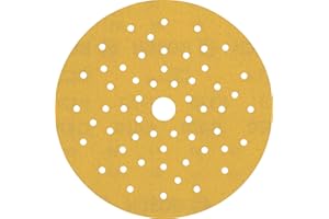 Bosch Professional 5 x Lijas Expert C470 multiperforados, para Madera dura, Pintura sobre madera, 150 mm, Grano 320, Accesorios Lijadora excéntrica