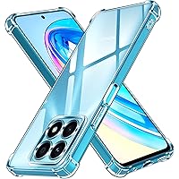 ivoler Klar Silikon Hülle für Honor X8a mit Stoßfest Schutzecken, Dünne Weiche Transparent Schutzhülle Flexible TPU Durchsich