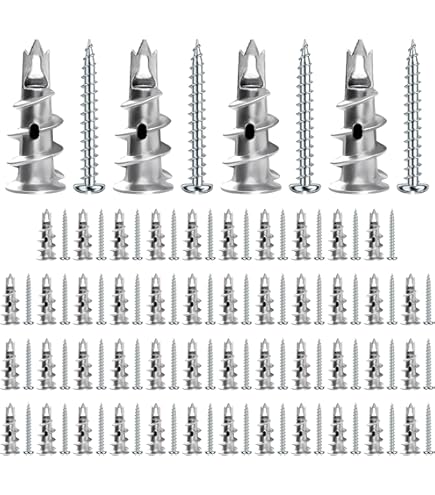 OVAQUIXI Set Di Ancoraggi Per Cartongesso Autoperforanti In Zinco - Foto 5