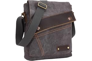 Yimidear® Men's Retro Canvas Bag Messenger Bag Single Shoulder Bag Briefcase (Grey)