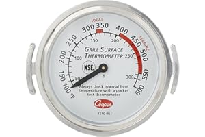 Cooper-Atkins 3210-08-1-E Grill Thermometer, Griddle Thermometer (Grill Surface Thermometer, Griddle Surface Thermometer)