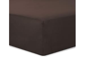 VISION - Påslakan 180 x 200 cm - färger: choklad - 100% bomull: 57 trådar - 4 elastiska hörn - 30 cm mössa