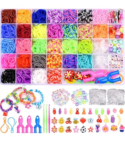 Bandai - Rainbow Loom Cut Tiqu – Coffrt Fabrication Automatiqu d Braclts Élastiqus - Loisir Créatif - Contint 1200 Élastiqus, Auto-Loom t au millur prix