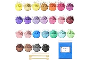 ‎OVALETTA Ovaletta 25 Epoxidharz Farbe 3g, Mica Powder, Kerzen Selber Machen Set, Farbpigmente für Gießpulver, Badebomben Selber Machen, Diy Pigmentpulver für Seifenfarbe, Kerze, Kosmetischer, Schleim