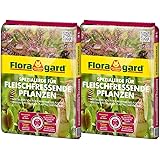 Floragard Spezialerde für fleischfressende Pflanzen 2x3L - Carnivorenerde - Spezialerde zum Topfen und Umtopfen - für Sonnent