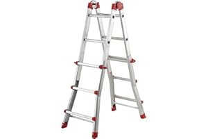 Hailo 7516-151 Échelle télescopique articulée Profistep multi-positions en Alu 4 x 3 échelons