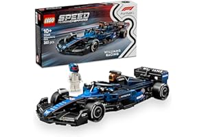 LEGO Speed Champions Bolid F1 Williams Racing FW46, Model Wyścigówki do Zbudowania, Zabawka Konstrukcyjna dla 10-latka, dla Chłopca i Dziewczynki, z Minifigurką Kierowcy, Pomysł na Prezent, 77249