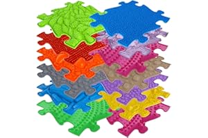 Muffik Orthopaedic Sensors Structure Mats Set Profi-1-13 Pieces for Tactile Perception