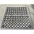 (50 Pcs), LR44 Button Cell Batteries for Led Candles and Diyas, LR 44 Alkaline Equivalent LR44 A76 AG13, G13A SR1154 357 for Calculator, Toy Cell (Pack of 50)