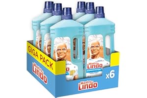 MASTRO LINDO Mastrolindo Detersivo Pavimenti Superfici Delicate, Maxi Formato 6 Pezzi da 950 ml, 5.7 L