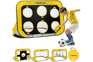 ‎YIMORE YIMORE Fussballtore für Garten Kinder, 4 Modi Pop Up Fussballtor Kinder Outdoor Indoor, Fussball Tor mit Tragetasche, Fußballtor Kinder Geschenk für Mädchen und Jungen ab 6–12 Jahren