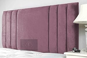 Exhausteddreams LTD Sole plush velvet Headboard 3ft-4ft-4ft6-5ft-6ft (Pink, 5ft)