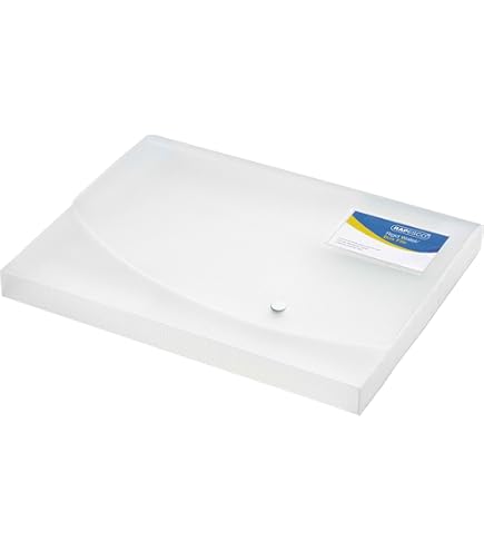 Rapesco Rigid Wallet Document Box, 25mm Spine, A4, Clear - View #9