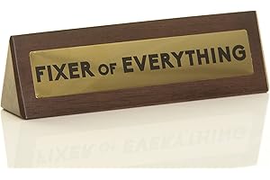 Boxer Gifts Fixer of Everything Novelty Wooden Desk Plaque Sign