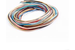 Auroris Cordon en cuir rond Ø 1 mm 10x1 mètres de couleurs noir, brun, gris, bleu, rouge, turquoise, naturel, or, cuivre, blanc