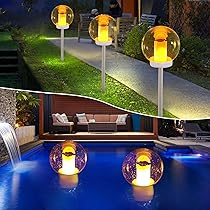 6 Lampade Solari Da Giardino Qedertek | Effetto Fiamma | LED | Impermeabili IP65 - Foto 5