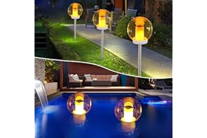 DeeprBlu Set di 2 Lampade Solari da Esterno, Impermeabili IP68, Luci Solari a Fiamma, Torce Solare a Fiamma Tremolante, Luce Solare Bianca Calda per Decorazione di Piscine, Patio, Sentieri, Giardini