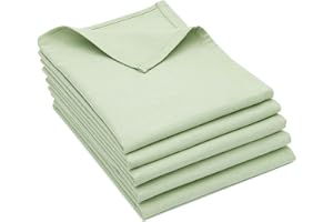 ZOLLNER Ściereczki Kuchenne Jednokolorowe Zielone 5 Sztuk 50x70cm 100% Bawełna