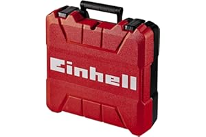 Einhell E-Box S35 Storage Case - Power Tool Box, Stackable, Splash-Proof, Protective Storage And Transport Of Tools And Accessories - 350 x 330 x 110mm Empty Case With Foam Inserts