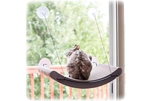 K&H Pet Products EZ Mount Cat Scratcher Kitty Sill Cradle Window Sill Cat Bed, Cat Window Bed Cat Furniture Cat Window Hammock, Sturdy Cat Window Perch for Large Cats, Cat Hammock for Window Cat Perch
