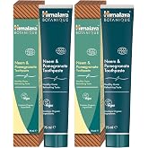 Himalaya Ecocert Cosmos Natural Certified Himalaya Botanique Neem &amp; Pomegranate Toothpaste with Organic Actives, Fights Plaqu