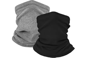 ehsbuy 2 Pack Loop Schal Damen Winter Fleece Schal Schlauchtuch Herren Warm Halstücher Thermische Halswärmer Multifunktionstuch Gesichtsschal Ski Radfahren Laufen