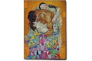 Giallobus - Quadro - Gustav Klimt - La famiglia - Tela Canvas Telaio Standard - 50x70 - Pronto da appendere - Quadri moderni per la casa
