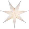 Star Papierstern-Lace, 7-zackig, Weiß, 1,7 X 7,8 Cm – Deko-Stern Für Lampen Oder Geschenke