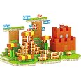 Set Di Blocchi Da Costruzione Per Bambini – Gufo – Gioco Creativo E Educativo Con Mattoncini Colorati