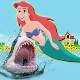 Large world map to explore Princess Mermaid Ariel Jump Tale