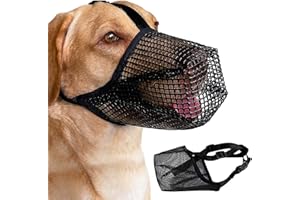 IDUDU Maulkorb für Hunde, Hundemaulkorb Weich und bequem, Mesh Hunde Maulkorb Verstellbare Atmungsaktiver Maulkorb für Mittlere Hunde,Große Hunde, Verhindert Beißen, Kauen