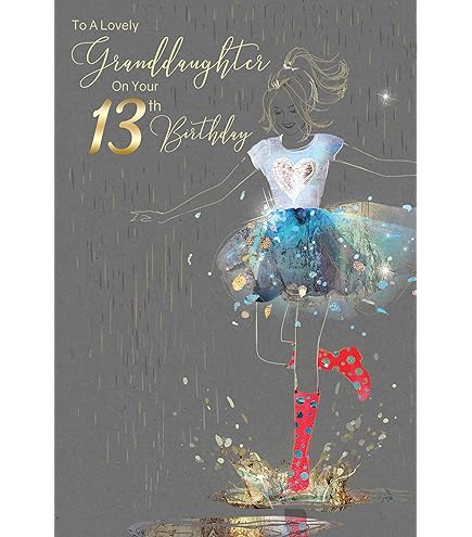 Personalsed Granddaughter 13th Brthday Card Daughter Sster Cousn