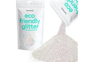 Hemway Biodégradable Eco Body Glitter - cosmétique Safe - 100 g fine 1/64 - Nacre