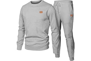 JMIERR Mens Tracksuit Activewear Top and Bottom Jogging Suit Set Casual Outfits Sweatshirt Sweatpants with Pockets