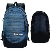 Polestar Ranker 32 Liters Polyester Blue 15.6" Casual Travel Laptop Backpack With Rain Cover