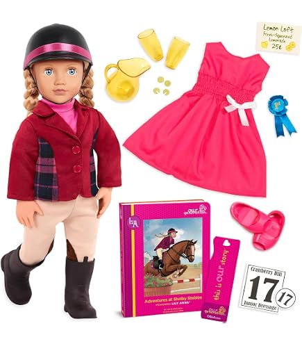 Our Generation Pferd Camarillo Hair Play Weiß – Mit Styling-Zubehör, Sattel Und Zaumzeug, Passend Für 46-cm-Puppen