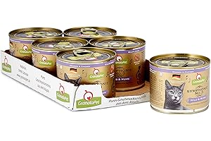 GranataPet Symphonie No. 3: venado y Pollo; alimento para Gatos sin Cereales ni azúcares, Filete en Jalea Natural, Delicada Comida húmeda para Gatos, 6 x 200 g