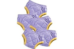 Bambino Mio British Brand Toddler Reusable Potty Training Pants Cotton, 5 Pack, (2-3 Years), Grape, Boys and Girls, for Baby