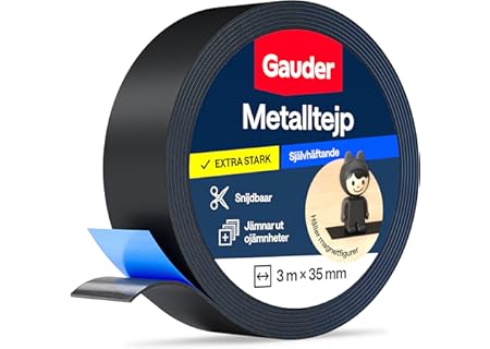 GAUDER Självhäftande metallband - Magnetisk hållarband för Tonie®-figurer & hyllor - Järnband & ferr - Amazon Deal & Rabatt