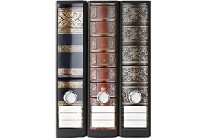 AUSGEWÄHLT VERPACKT Ordnerrücken Etiketten selbstklebend – 9 Aufkleber zum Beschriften – für Ordner A4 breit – Klebeetiketten als Rückenschilder für Ordner breit – opak: Untergrund scheint nicht durch - BUCHRÜCKEN