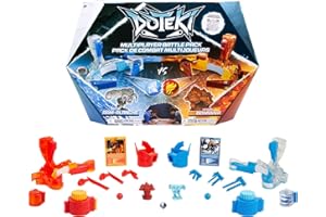 Doteki Battle Pack Multijoueur – Set Champion Heatoru & Arctos, Jeu d’Arène Dynamique pour 2+ Joueurs, Combats Personnalisables, Compatible avec Tous Les Packs Doteki, 8 Ans et Plus