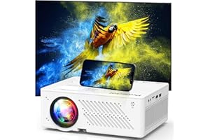 PUXINAT Vidéoprojecteur 4K Supporté, Natif 1080P 19000L WiFi6 Bluetooth5.2 Projecteur avec 50% Zoom, Mini Projecteur Portable LED Rétroprojecteur Home Cinéma 300'' pour Smartphone/TV Stick/HDMI/USB