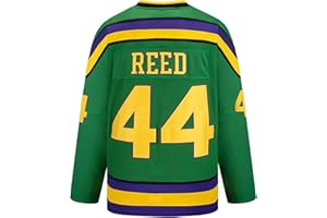Yajun Fulton Reed #44 Mighty Ducks Film Eishockey Trikots Jersey Herren Sweatshirts Atmungsaktiv T-Shirt Bekleidung