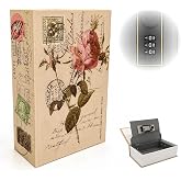 Book Safe with Combination Lock (18 x 11.5 x 5.5 cm) Hidden Safe for Keys, Money, Documents and Jewellery