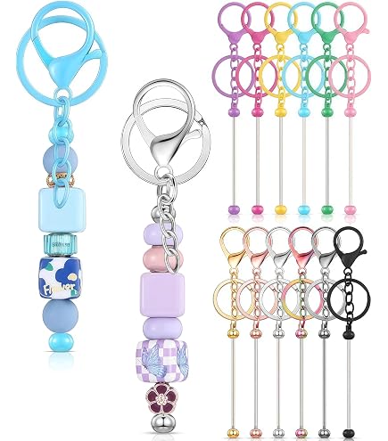 SUNNYCLUE 1 Boîte 10 Sets De 40pcs Porte-Clés à Perles En Métal Avec 20 Anneaux Ouverts Pour La Fabrication De Bijoux Breloques Fournitures De Porte -Clés En Perles SUNNYCLUE 1 Boîte 10 Sets De 40pcs Porte-Clés à Perles En Métal Avec 20 Anneaux Ouverts Pour La Fabrication De Bijoux Breloques Fournitures De Porte -Clés En Perles