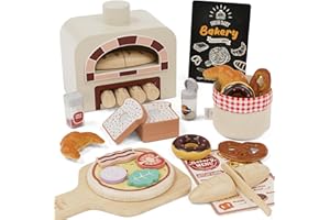 Lehoo Castle Accesorios Cocina Juguetes, Comida Madera Juguete, Accesorios Cocinita Infantil, Pizza Juegos, Juguetes Niños 3 Años