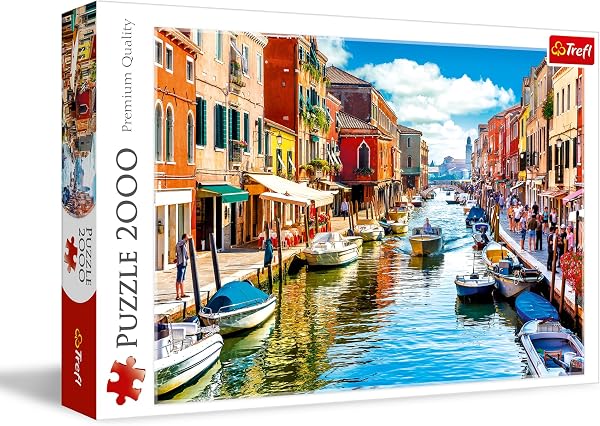Trefl, Puzzle, Isola di Murano, Venezia, 2000 Pezzi, Alta Qualità, Italia, Paesaggio, Vista Romantica, Puzzle Vacanza, per Adulti e Bambini da 12 anni - 1