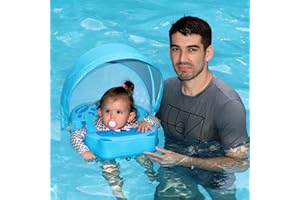 ‎SWIWBOBO Baby-Schwimmring, nicht aufblasbar, weich, wasserdicht, hautfreundlich, Ledermaterial, Kleinkinder-Schwimmring, Alter von 3–24 Monaten