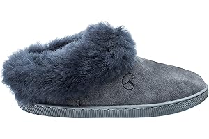 ESTRO Pantofle Damskie Skórzane Ciepłe Wełniane Kapcie Dla Kobiet INTIMO