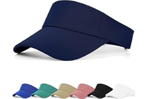 FCHUI Sun Visor Cap - Women Ponytail Baseball Cap for Women and Ladies, Long Peak Thicker Sweatband Adjustable Hat for Golf Cycling Fishing Tennis Running Jogging Visor Hats for Men